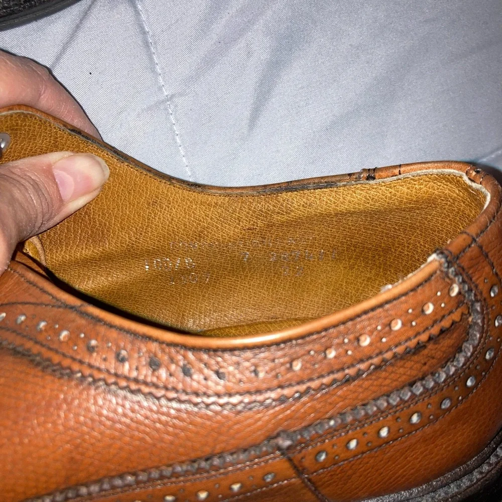 Hanover Wing Tip Shoes Size 10 Ex Cond - Picture 12 of 13